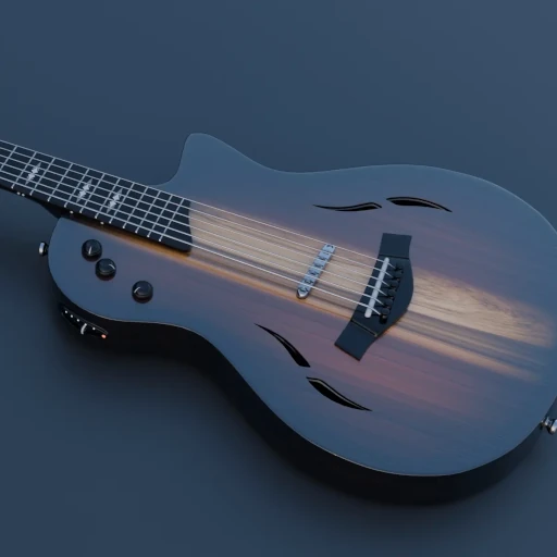 Semi Acoustic Hybrid Guitar, KOA Finish