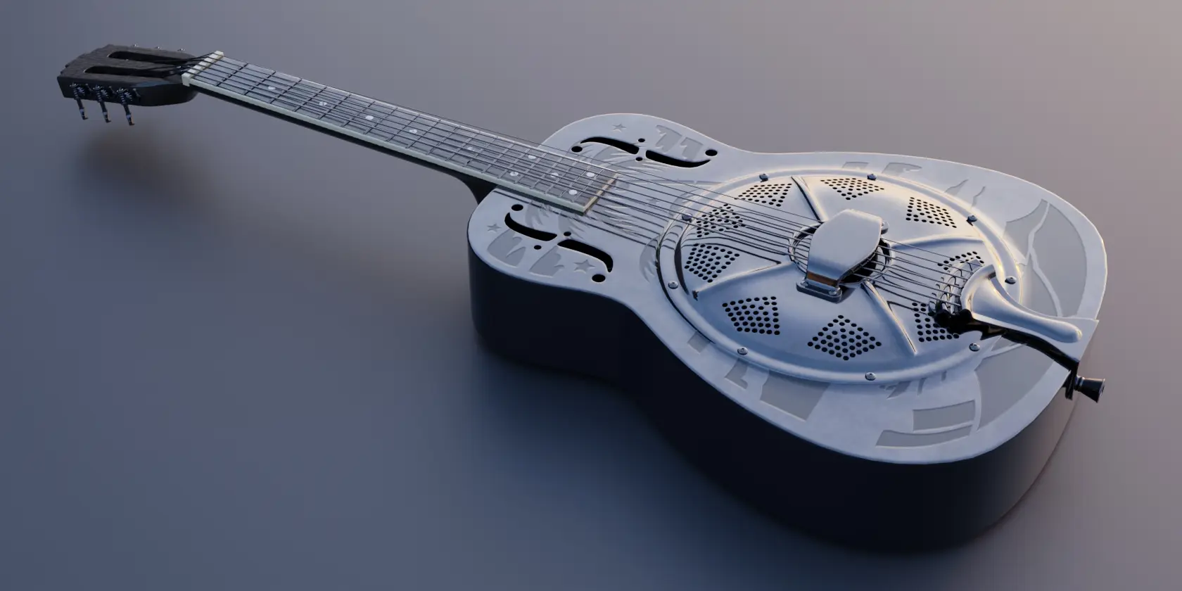 Steel Single-Cone Resonator Acoustic Guitar — image 2