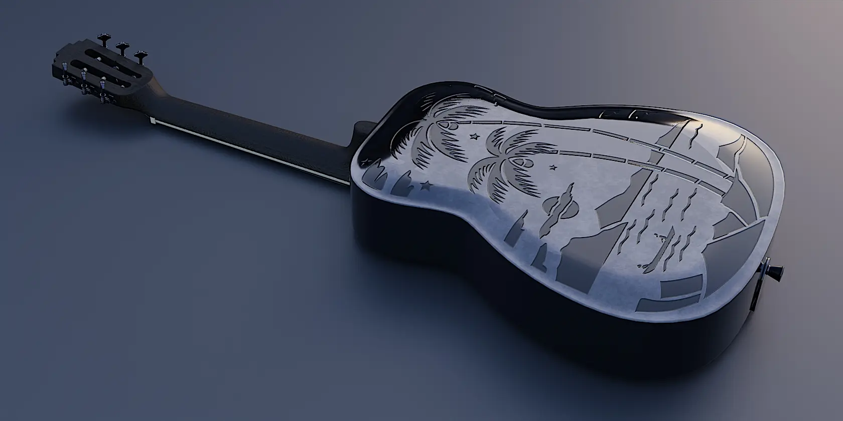 Steel Single-Cone Resonator Acoustic Guitar — image 6