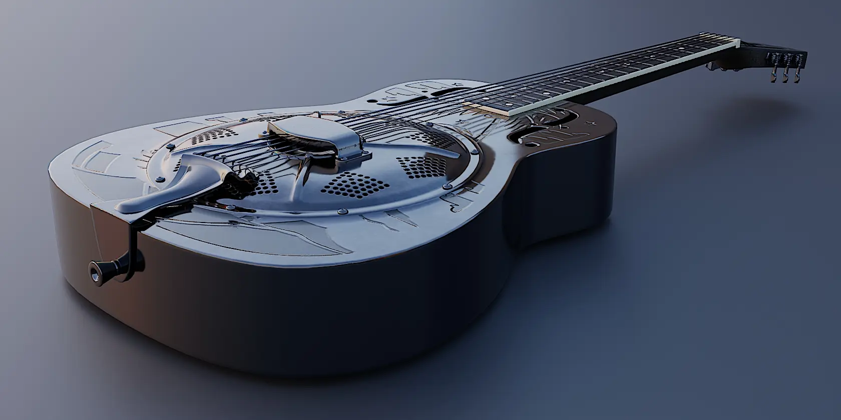 Steel Single-Cone Resonator Acoustic Guitar — image 5