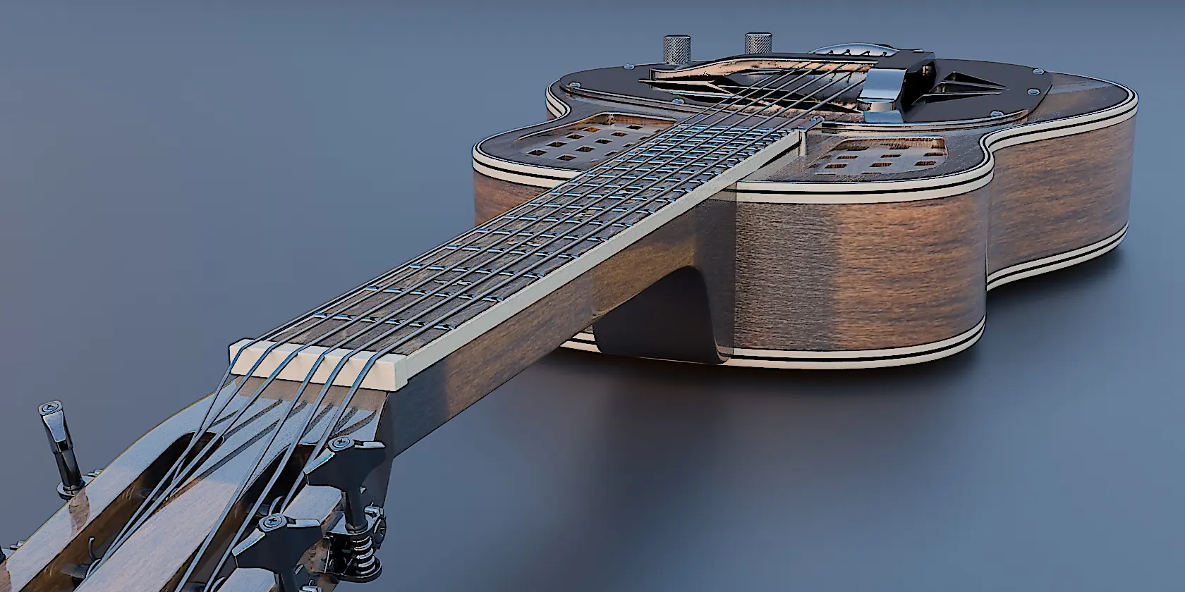 Wood Resonator Guitar